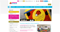 Desktop Screenshot of parquedebolas.com